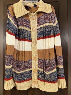 Barnaby Vintage Shawl Neck Cardigan Sz M